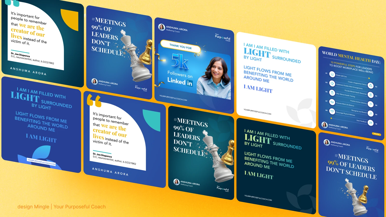 LinkedIn & social content for Your Purposeful Coach