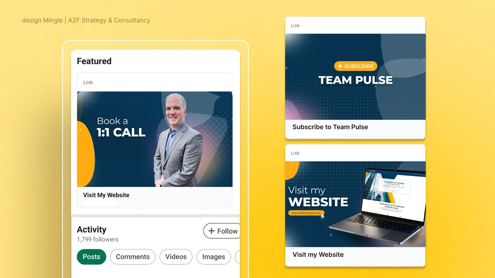 LinkedIn profile optimization for AZF Consultancy