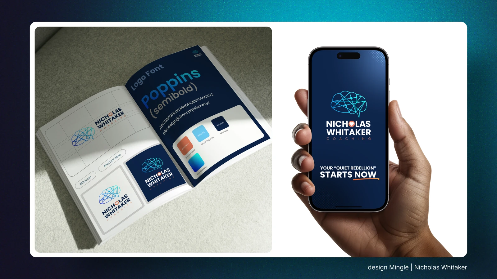 Logo & brand identity for Nicholas Whitaker Coaching & Rebellion Collective