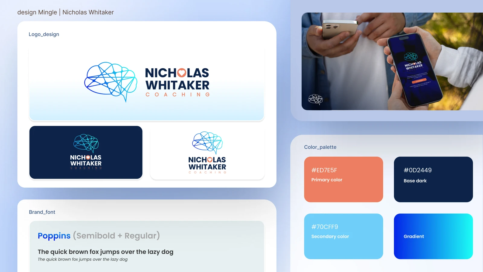 Logo & brand identity for Nicholas Whitaker Coaching & Rebellion Collective