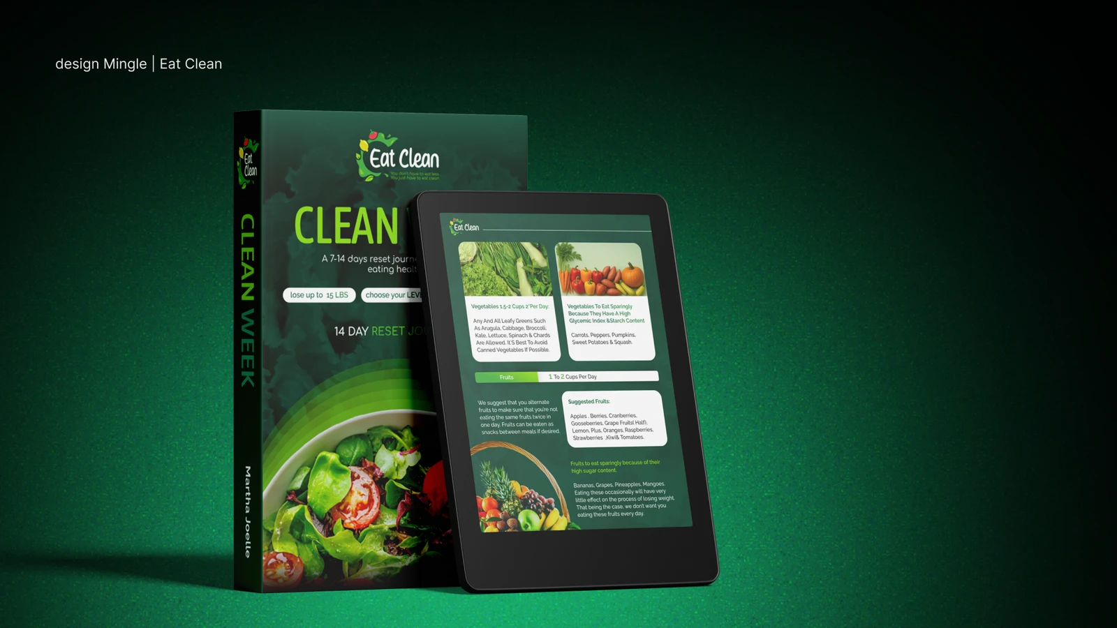 E-book design for Eat Clean