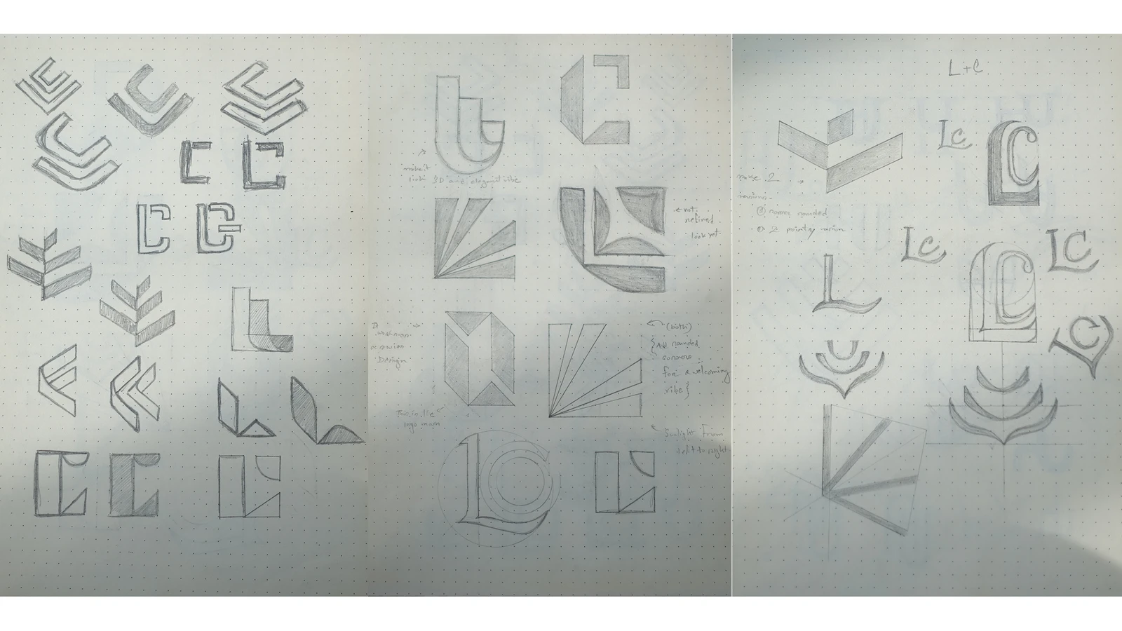 Logo sketches for Lisa Catalano Coaching