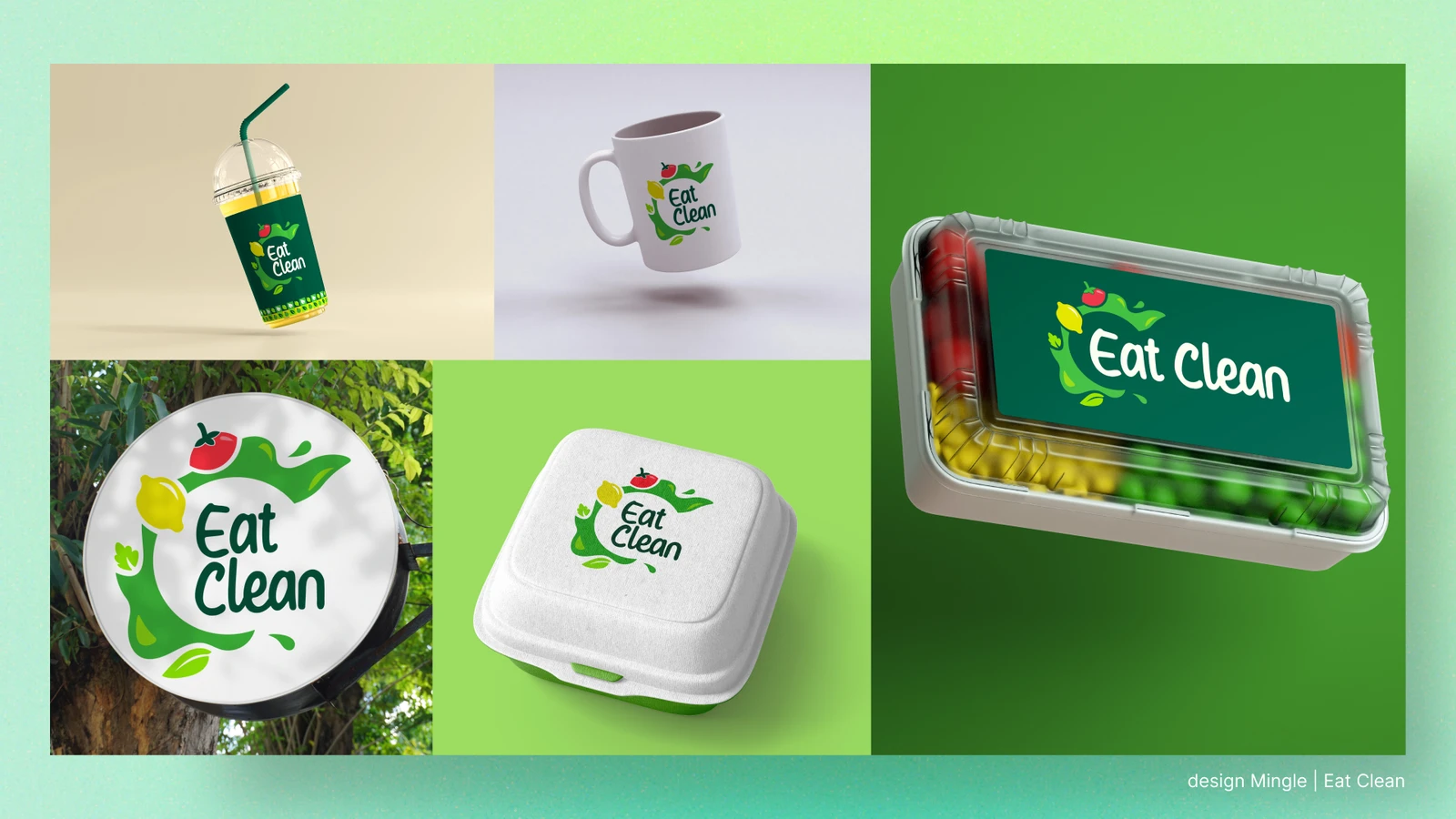 Logo & brand identity for Eat Clean