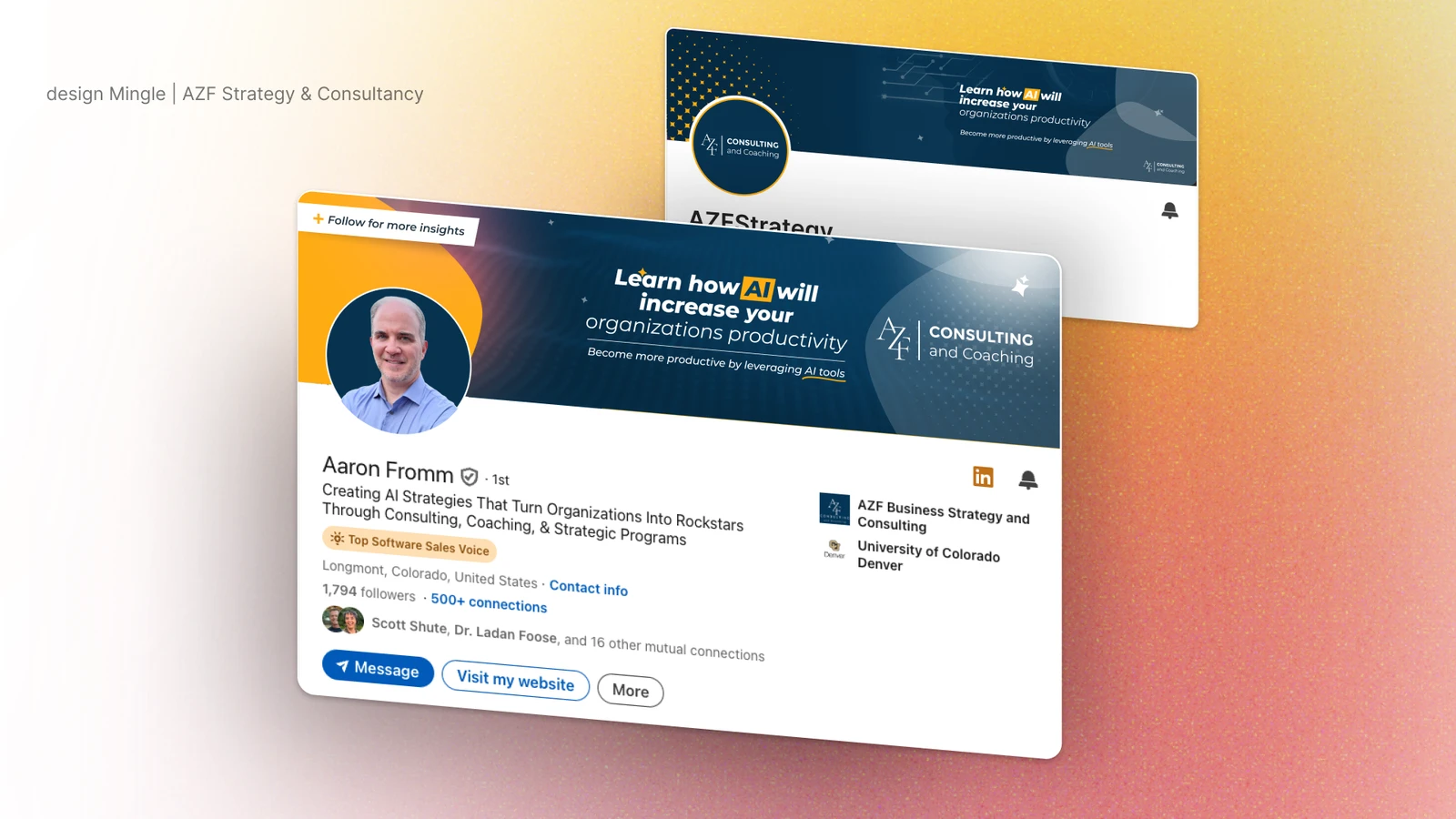 LinkedIn profile optimization for AZF Consultancy