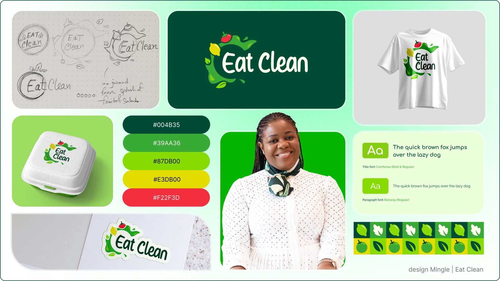 Logo & brand identity for Eat Clean