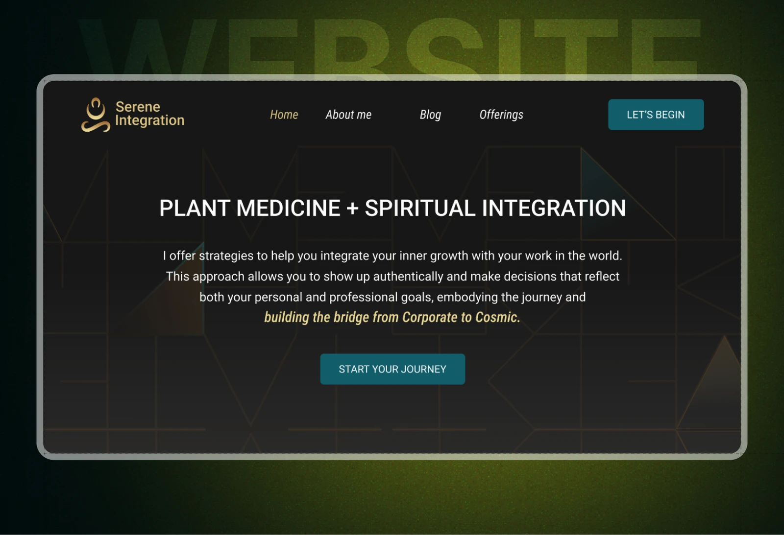 Serene Integration website design