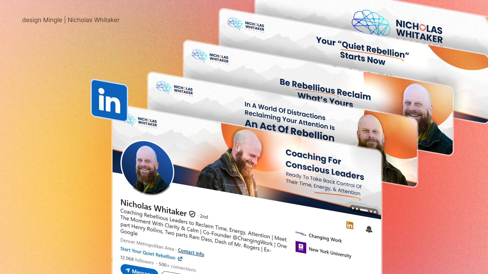 LinkedIn profile optimization for Nicholas Whitaker Coaching & Rebellion Collective