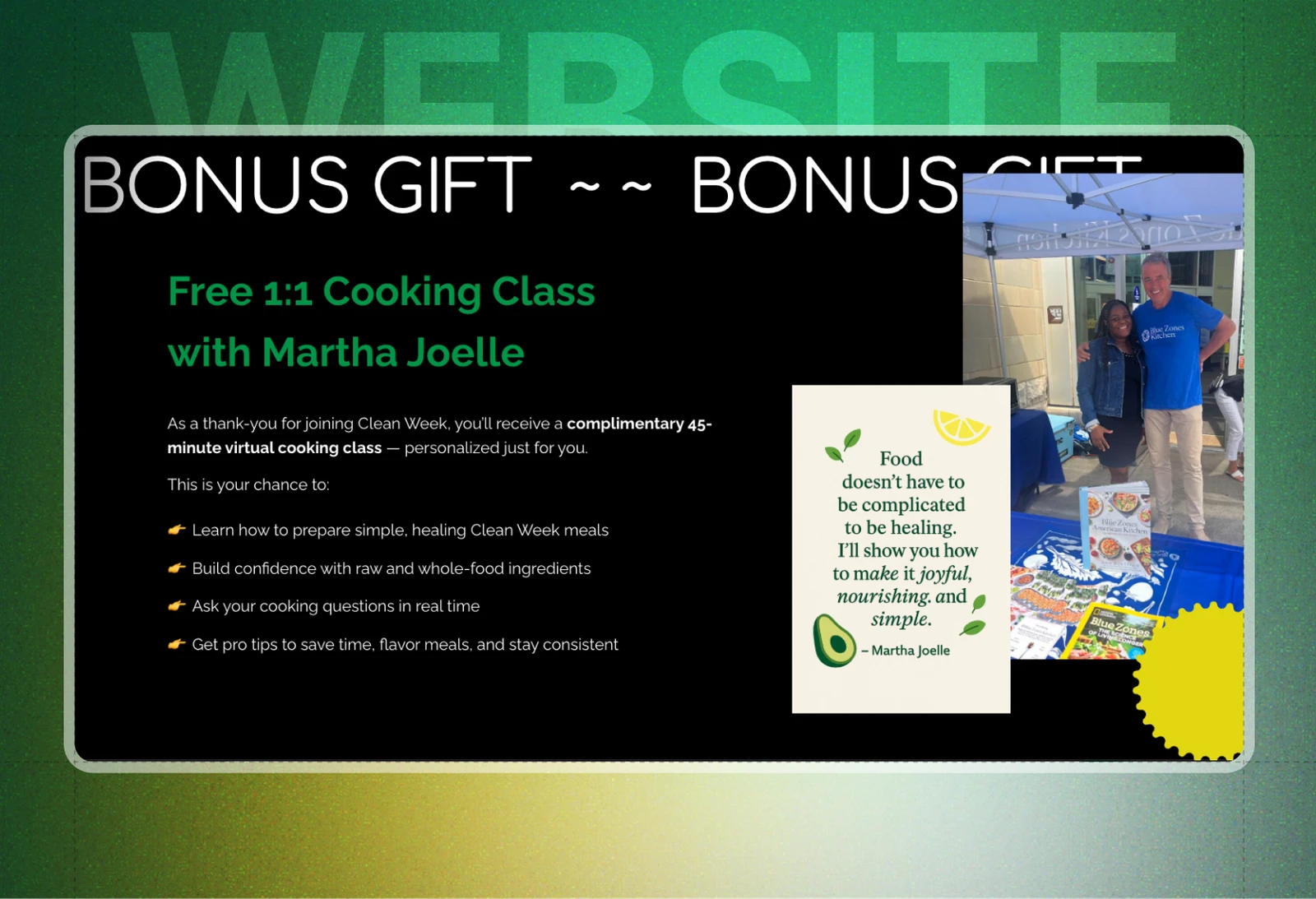 Eat Clean website design