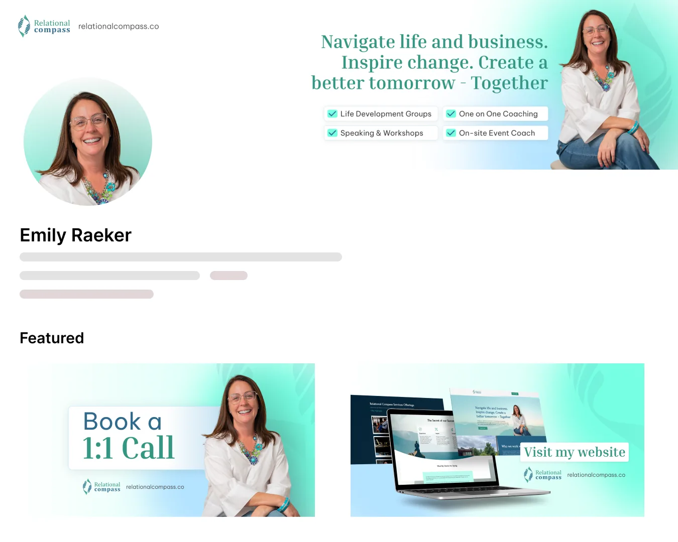 LinkedIn profile for Emily Raeker